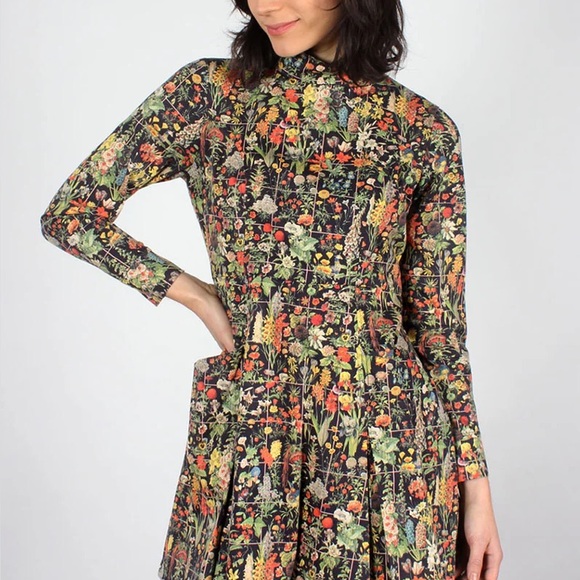 Samantha Pleet Dresses & Skirts - Samantha Pleet botanical grid print Booster Dress